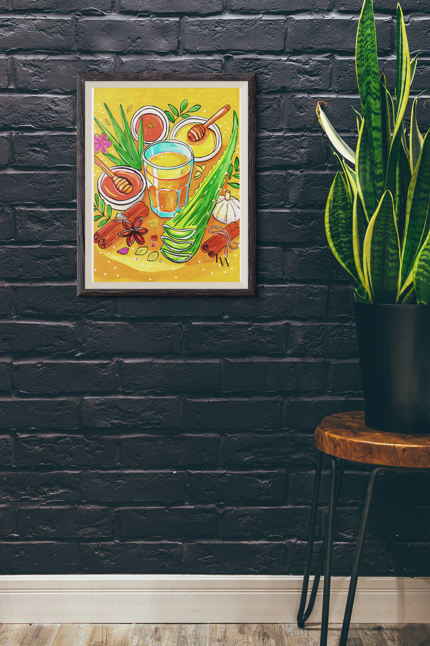 Golden Spice Still Life Art Print | LenyV Artelier