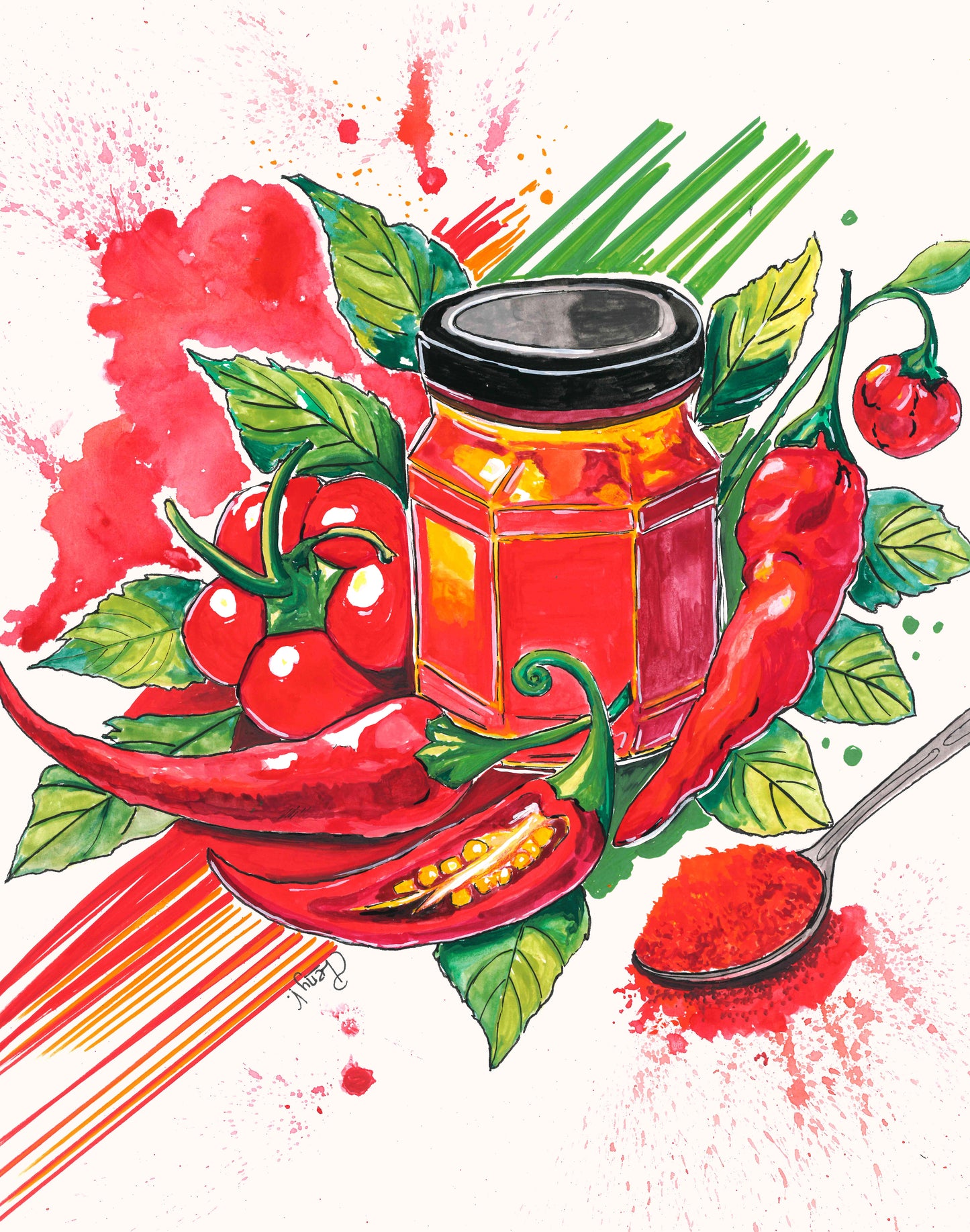 Paprika Still Life — Fine Art Print