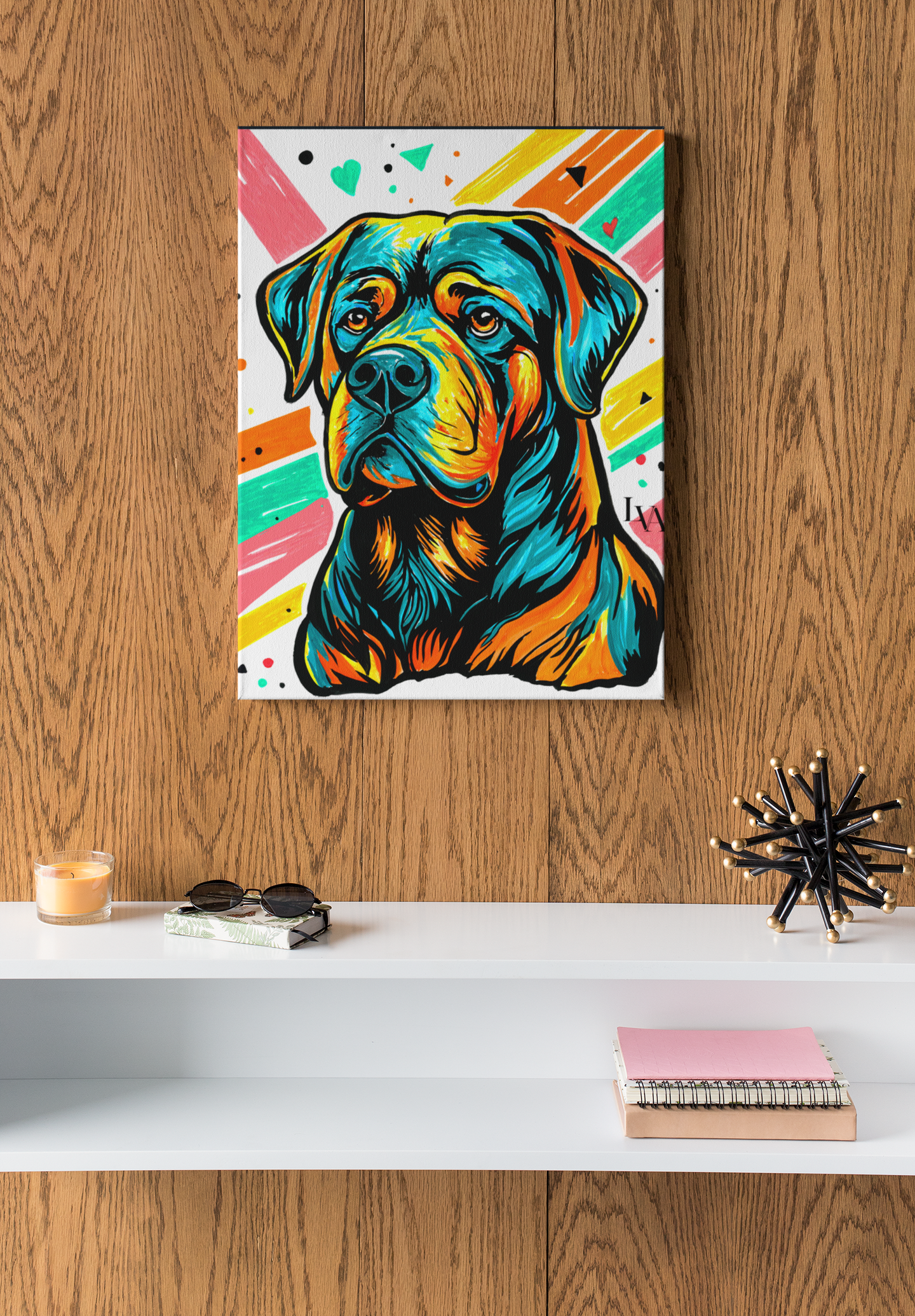 Rottweiler Gallery Canvas Print | Dog Wall Art| LenyV Artelier