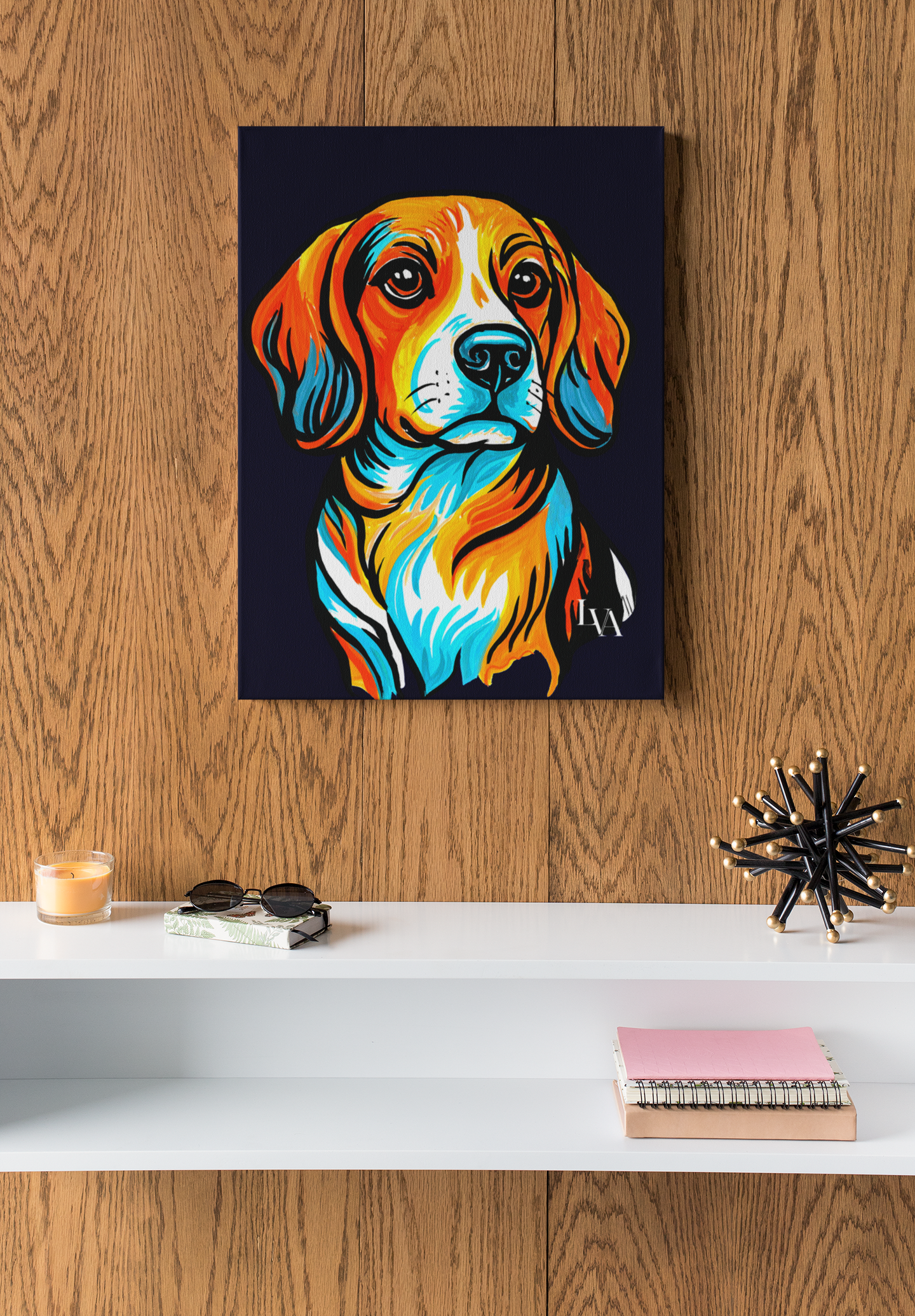 Beagle Gallery Canvas Print | Dog Wall Art| LenyV Artelier