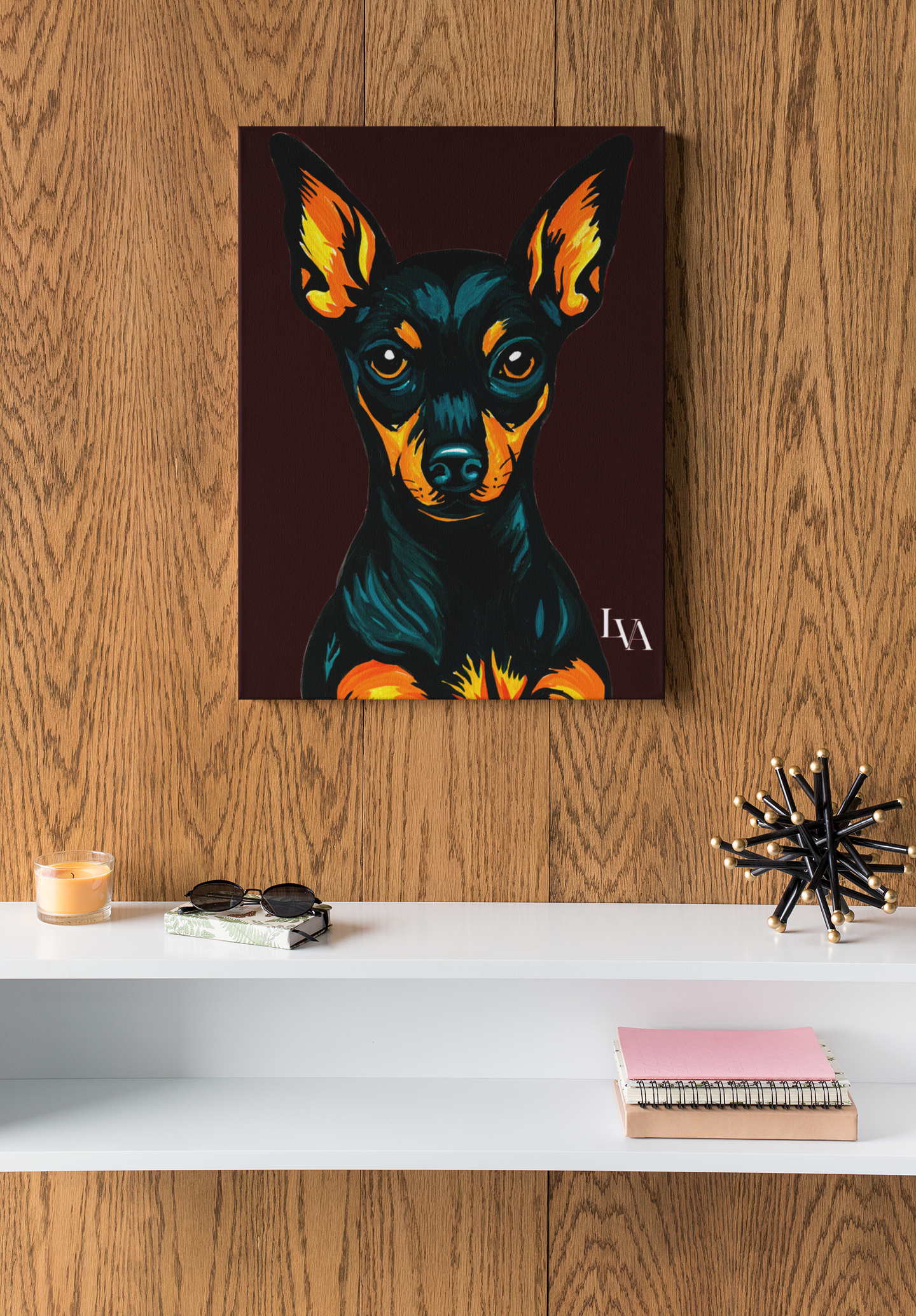 Miniaturpinscher Galerie Leinwanddruck | LenyV Artelier