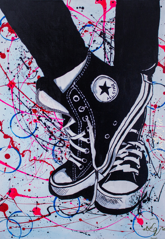 All Splash Star — Peinture Acrylique Originale sur Toile