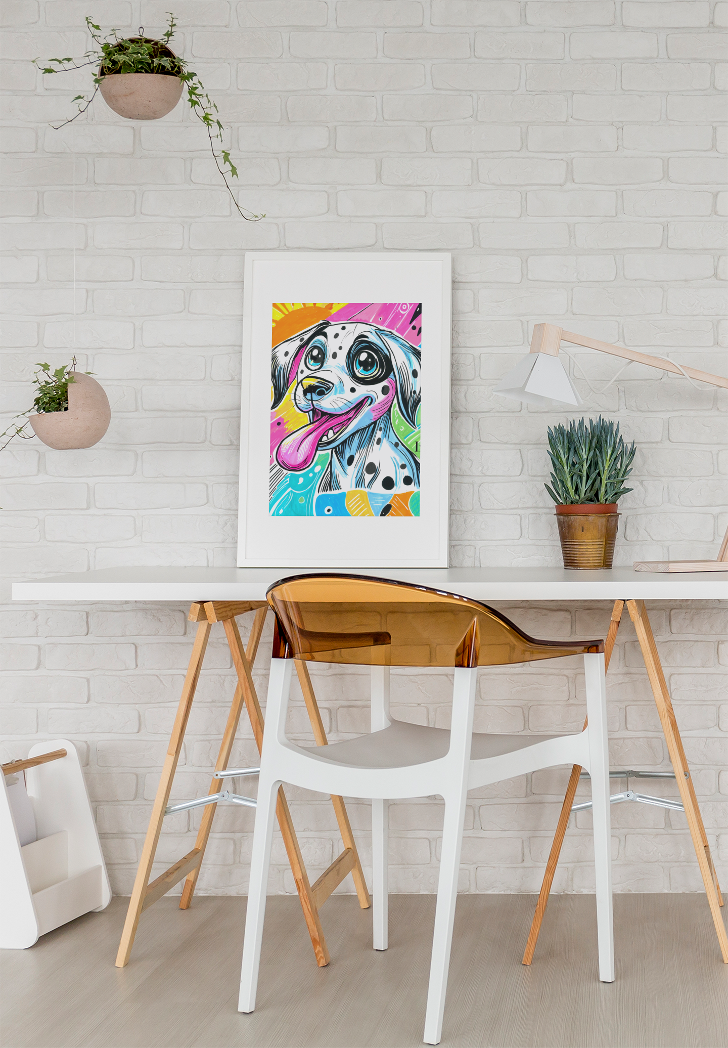 Dalmatian Art Print | Bold Dog Portrait Wall Art  | LenyV Artelier