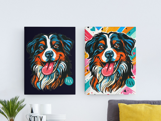Tableau Toile Bouvier Bernois | Décoration Murale Chien | LenyV Artelier