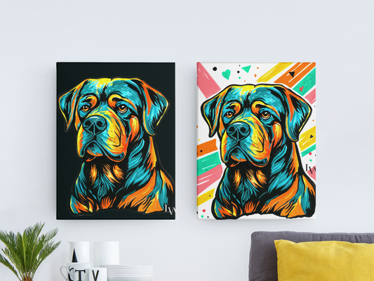 Impression sur toile Rottweiler Gallery | Décoration murale chien | LenyV Artelier
