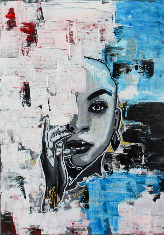 Femme -Original Acrylgemälde