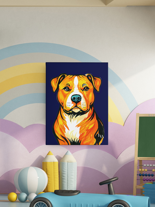 Impression sur toile Pitbull Gallery | Art mural chien | LenyV Artelier