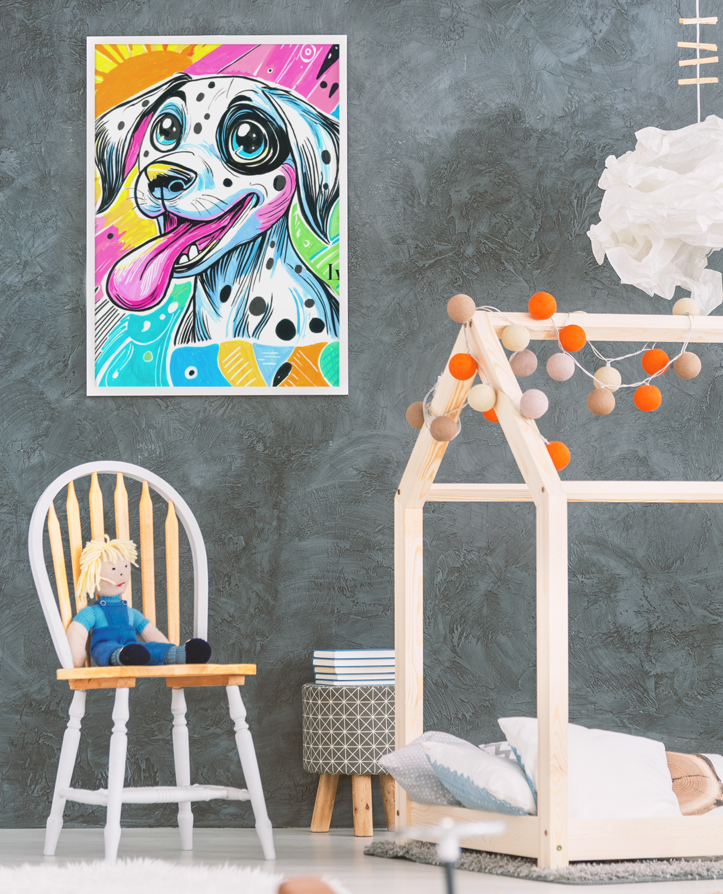 Dalmatian Art Print | Bold Dog Portrait Wall Art  | LenyV Artelier