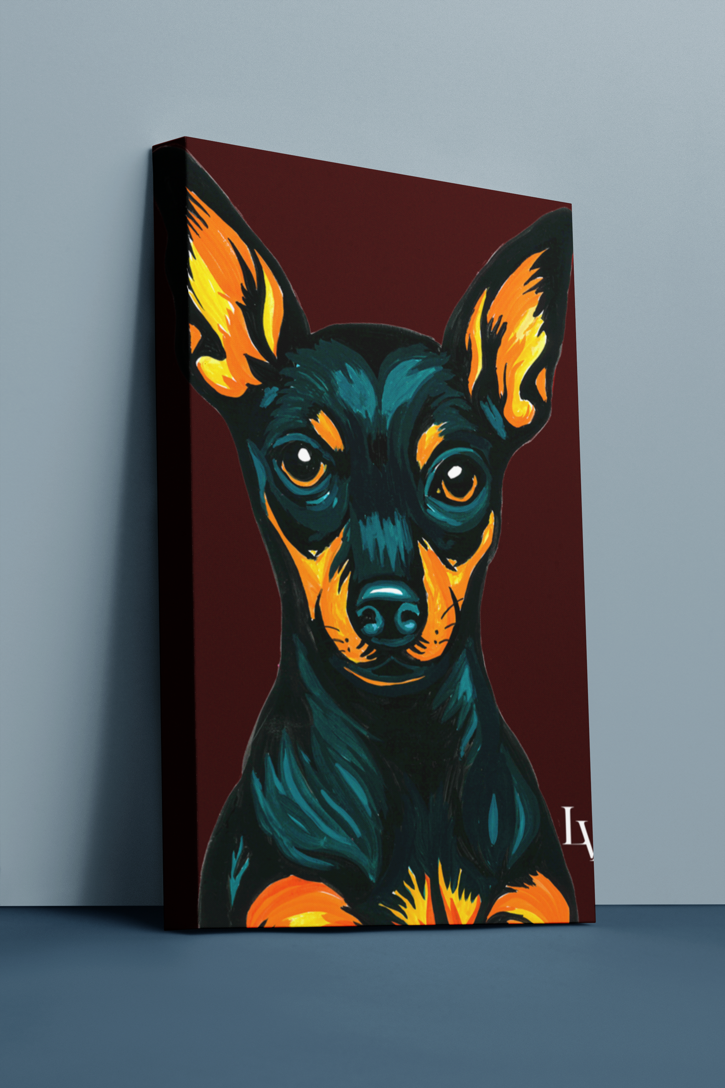 Miniaturpinscher Galerie Leinwanddruck | LenyV Artelier