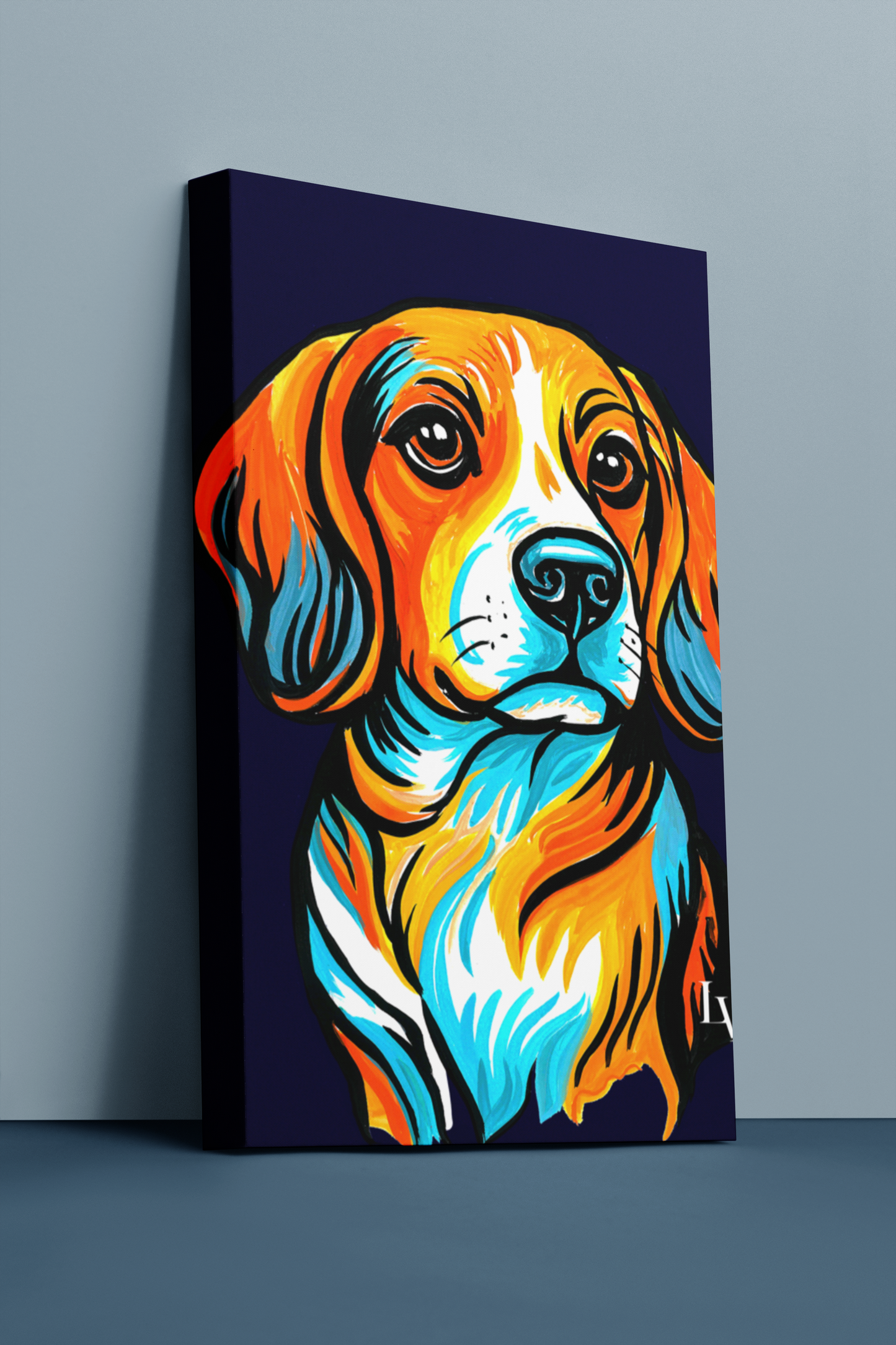 Beagle Gallery Canvas Print | Dog Wall Art| LenyV Artelier