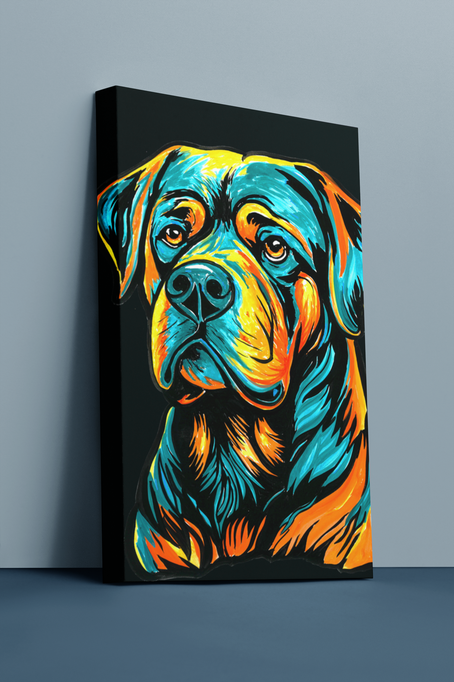 Rottweiler Gallery Canvas Print | Dog Wall Art| LenyV Artelier