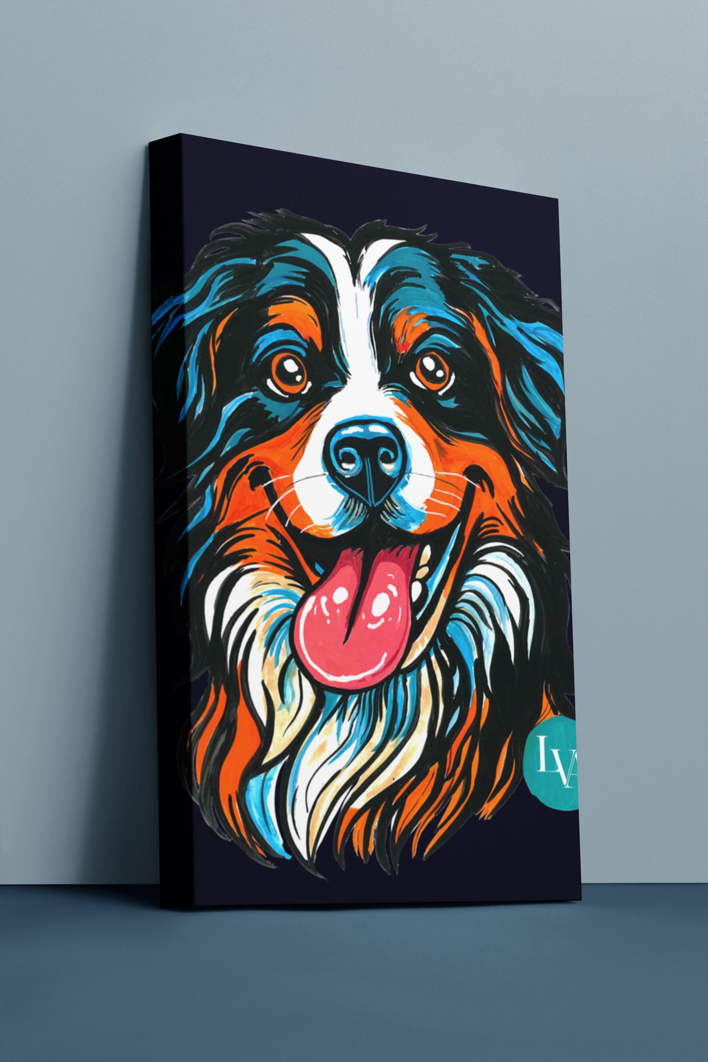 Bernese Mountain Dog Gallery Canvas Print | Dog Wall Art | LenyV Artelier