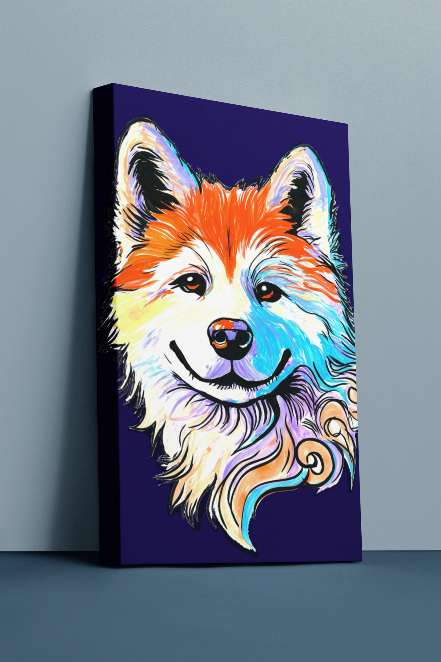 Shiba Inu Gallery Canvas Print | Dog Wall Art  | LenyV Artelier