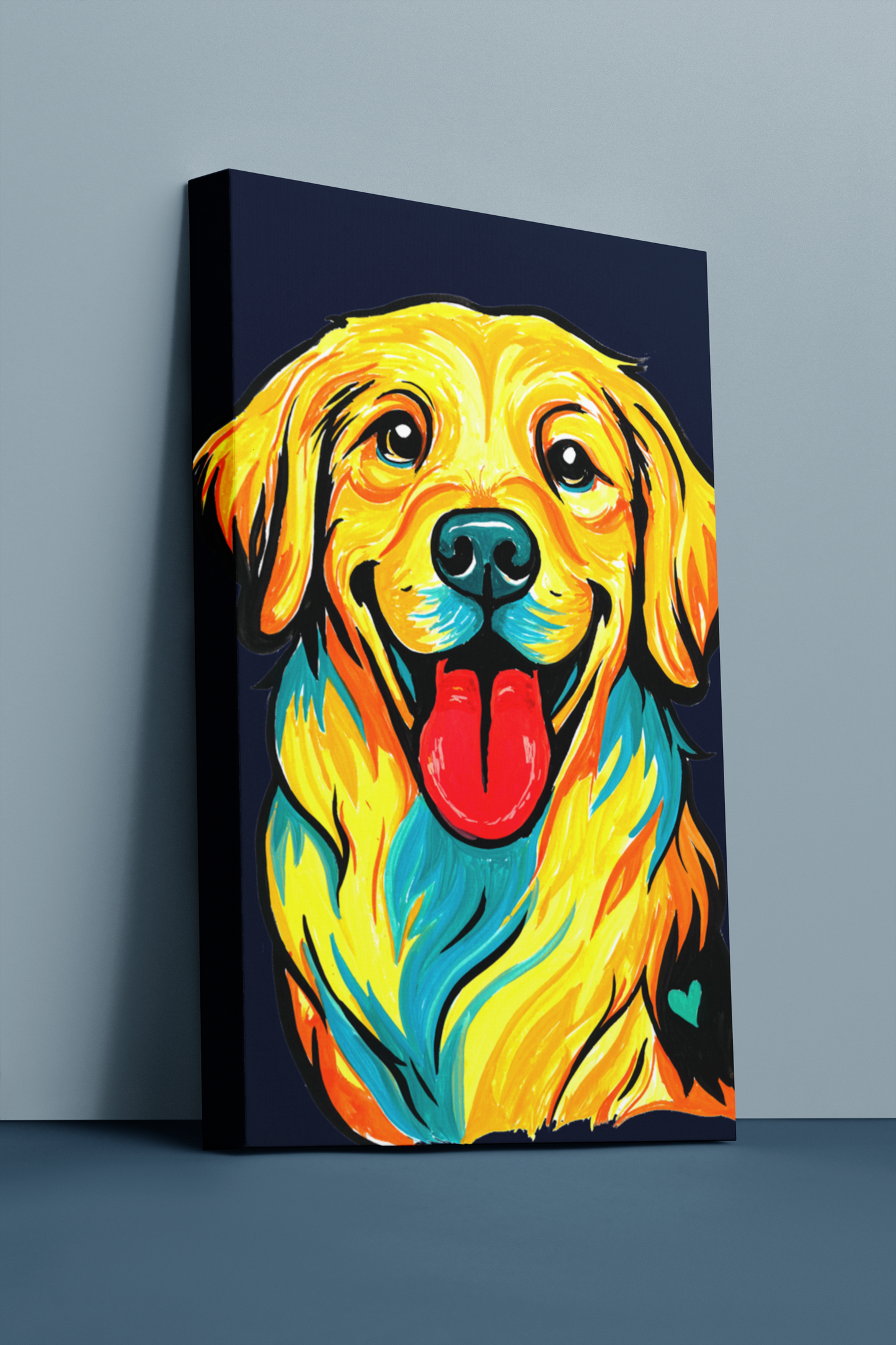 Golden Retriever Gallery Canvas Print | Dog Wall Art | LenyV Artelier