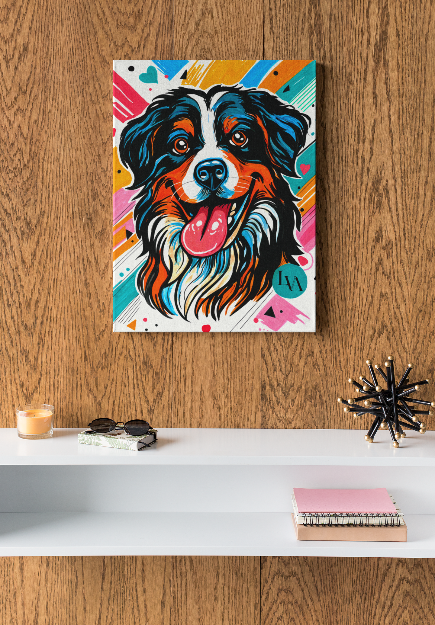 Bernese Mountain Dog Gallery Canvas Print | Dog Wall Art | LenyV Artelier